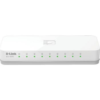 [DES-1008C] D-Link 8-Port high-speed Fast Ethernet ports 10/100 Mbps Unmanaged Network Switch | DES-1008C