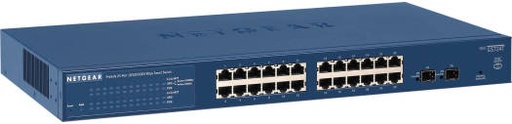 [NG-GS724T-400EUS] Netgear GS724T ProSAFE Gigabit Smart Switch, 52 Gb/s Bandwidth, Store-&-Forward Forwarding Modes, 24x RJ-45 Ports, 2x Gigabit SFP Ports, 567,680 Hours MTBF, Rackmountable | NG-GS724T-400EUS
