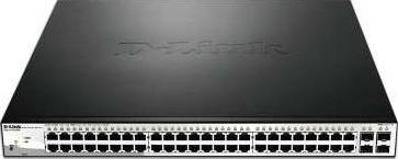 [DGS-1210-52MP] D-Link 52 Port Smart Managed PoE Switch, 4 x Gigabit GbE/SFP Combo Ports, L2+ Routing, 370W PoE, Advanced L2 Switching | DGS-1210-52MP