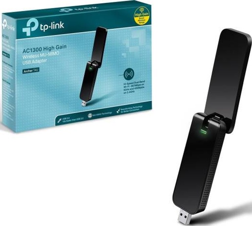 [Archer T4U] Tp-Link Archer T4U AC1300 Dual Band MU-MIMO High Gain USB Wireless Adapter | Archer T4U