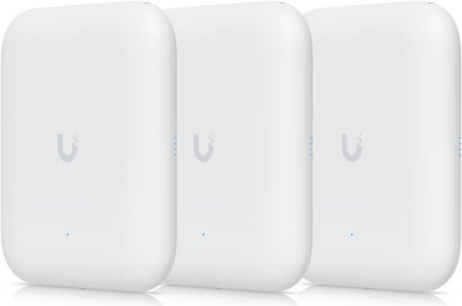 [U7-OUTDOOR-3] Ubiquiti U7 Outdoor UniFi WiFi 7 Access Point, WiFi 7, 4 Spatial Streams, Software-Switchable, 200+ Connected Devices, 2.5 GbE Uplink, Weatherproof, 3 Pack, White | U7-OUTDOOR-3