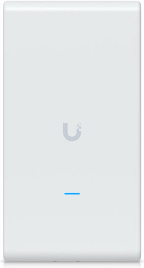 [U6-Mesh-Pro] Ubiquiti Networks U6 Mesh Pro Access Point, Indoor and Outdoor WiFi 6 AP, 350+ Connected Device, 9W Power Consumption, Ethernet, GbE RJ45 Ports, White/Blue LEDs, White | U6-Mesh-Pro