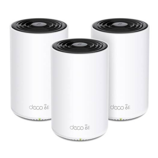 [DECO XE75-3-P] TP-Link Deco XE75 AXE5400 Tri-Band Whole Home Mesh Wi-Fi 6E System, Up to 5378 Mb/s Speed, AI-Driven Mesh, Cover up to 7,200 ft, Connect up to 200 Devices,HomeShield, (3-Pack) White | DECO XE75-3-P
