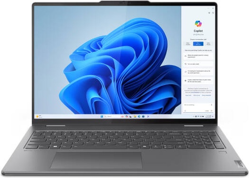 [83DL0002US] Lenovo Yoga 7 2-in-1 161ML9 Laptop, 16" WUXGA IPS Touchscreen Display, Intel Core Ultra 7 155U, AI Boost, 16GB RAM, 1TB SSD, Backlit K/B, Windows 11 Home, Storm Grey | 83DL0002US
