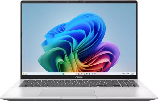 [90NB15Z2-M007H0] ASUS Vivobook 16 X1607QA Copilot+ Laptop, 16" WUXGA IPS Display, Snapdragon X X1 26 100, 16GB RAM, 1TB SSD, Qualcomm Adreno, Windows 11 Home, Cool Silver | 90NB15Z2-M007H0