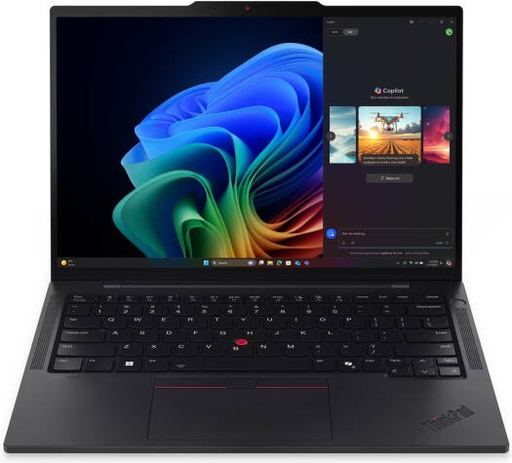 [21QX00Q9GR] Lenovo ThinkPad T14s Gen 6 Laptop, 14" WUXGA IPS Display, Intel Core Ultra 7 258V, 32GB RAM, 1TB SSD, Intel Arc Graphics 140V, English-Arabic K/B, Windows 11 Pro, Black | 21QX00Q9GR