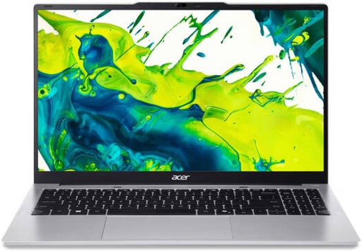 [NX.D4CEM.001 / NX.DGCEX.007] Acer Aspire Lite AL15-53P-58SY Laptop, 15.6" FHD TN Display, Intel Core 5 120U, 16GB RAM, 512GB SSD, Intel UHD Graphics Card, English Keyboard, No OS, Light Silver | NX.D4CEM.001 / NX.DGCEX.007