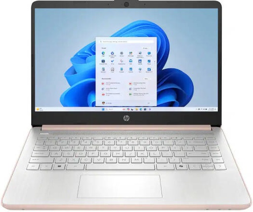 [B7FS4UA] HP 14-dq6015dx Laptop, 14" diagonal HD display, Intel Processor N150, 4GB DDR4, 128GB UFS, Intel UHD Graphics, Windows 11 Home, English Keyboard, Pale Rose Gold | B7FS4UA