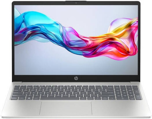 [B02XHEA#BH5] HP 15-fd0458nia Laptop, 15.6" FHD Display, Intel Core i7-1255U, 8GB RAM, 512GB SSD, Intel Iris Xe Graphics, English Keyboard, No OS, Natural Silver | B02XHEA#BH5