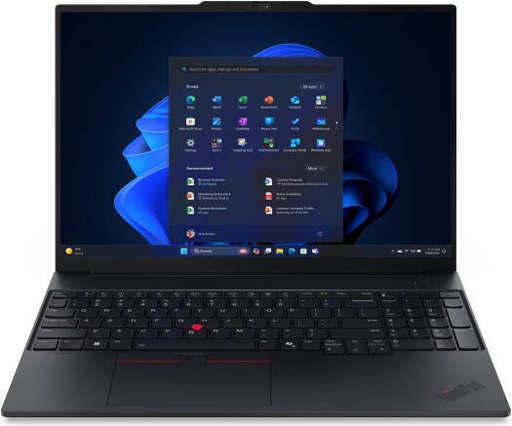 [21SR005HGR] Lenovo ThinkPad E16 Gen 3 Laptop, 16" WUXGA IPS 60Hz Display, Intel Core Ultra 7 255H, 16GB RAM, 512GB SSD, Intel Arc 140T GPU, Backlit English-Arabic K/B, Windows 11 Pro, Black | 21SR005HGR