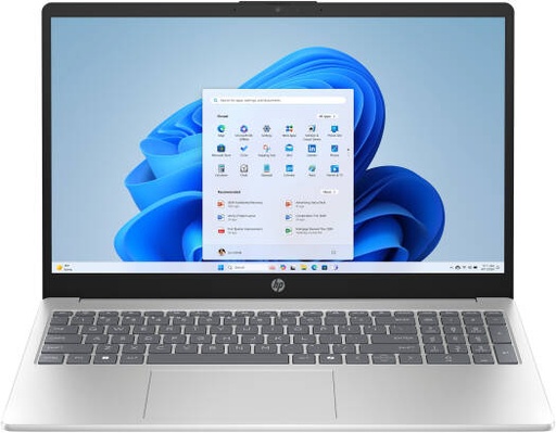 [BY0S6UA] HP 15-fd0250wm Laptop, 15.6" FHD Display, Intel Core i5-1334U Processor, 8GB RAM, 512GB SSD, Intel Iris Xe Graphics, English Keyboard, Windows 11 Home, Natural Silver | BY0S6UA