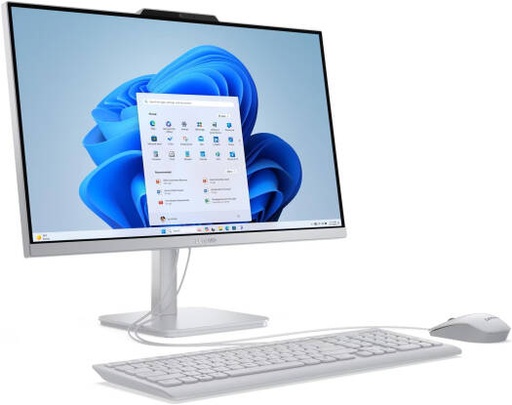[F0J60043PS] Lenovo A100 AIO Desktop, 23.8" FHD IPS Display, Intel Core i3-N305, 8GB RAM, 512GB SSD, Integrated Intel UHD Graphics, English (UK) KB, No OS, Cloud Grey | F0J60043PS