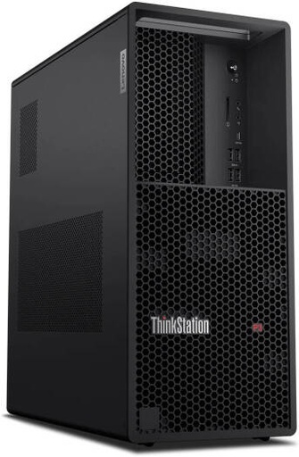 [30GS00BDAX-Upgraded] Lenovo ThinkStation P3 Tower Desktop Computer, Intel Core i7-14700 Processor, 32GB RAM, 1TB SSD, Intel UHD Graphics 770, Wired English/Arabic Keyboard & Mouse, Win 11 Pro, Black | 30GS00BDAX-Upgraded