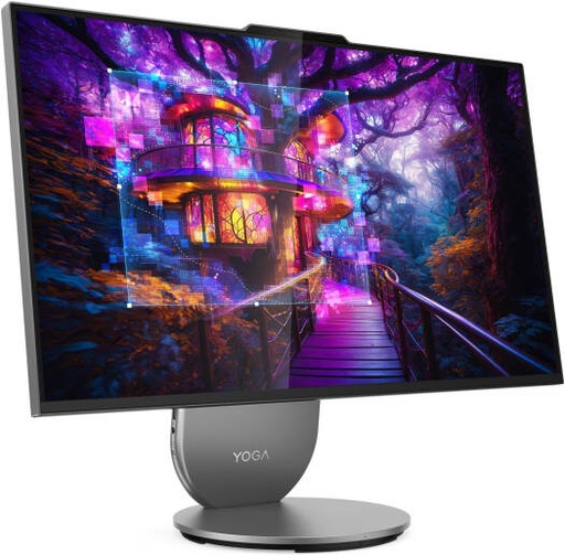 [F0J20043AX] Lenovo Yoga AIO 27IAH10 Desktop Computer, 27" QHD IPS Touch Display, Intel Core Ultra 7 255H, 16GB RAM, 1TB SSD, Intel Arc 140T GPU, English-Arabic K/B & Mouse, Windows 11 Pro, Luna Gray | F0J20043AX