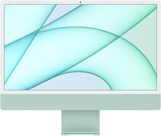 [MGPH3 AB/A] Apple iMac 24'' Retina 4.5K Display PC, M1 Chip With 8-Core CPU, 8-Core GPU, 8GB Unified Memory, 16-Core Neural Engine, 256GB SSD Storage, English-Arabic Keyboard and Mouse, Green | MGPH3 AB/A
