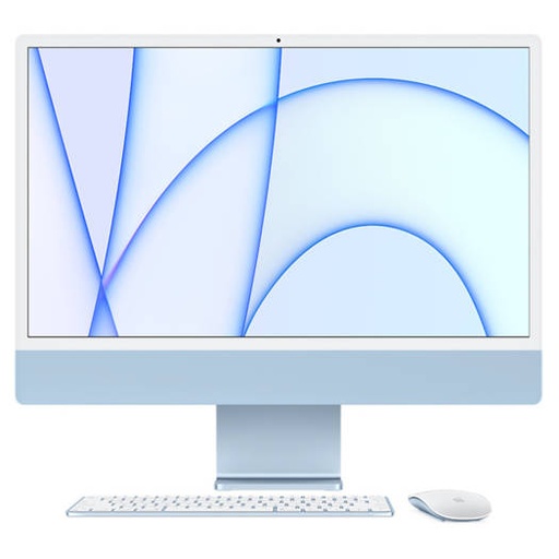[Z12W0018J] Apple iMac 24'' 4.5K Retina Display All in One PC, M1 Chip, 8 Core CPU, 8 Core GPU, 16GB RAM, 1TB SSD, macOS, Gigabit Ethernet, English Keyboard + Mouse, Blue | Z12W0018J