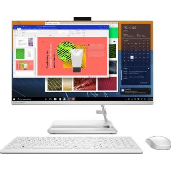 [F0FW005AAX] Lenovo Ideacentre AIO 3 27" All-in-One IPS Display, Intel Core i7-1165G7 2.8 Ghz, 16GB RAM, 1TB HDD, DVD RW, Wireless Keyboard and Mouse, Non Touch, White, No OS | F0FW005AAX