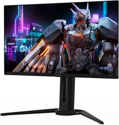 [FO27Q5P] GIGABYTE Aorus FO27Q5P Gaming Monitor, 27" QD-OLED Display, QHD Resolution, 500Hz Refresh Rate, 0.03ms GTG Response Time, VESA DisplayHDR True Black 500, NVIDIA G-Sync, Black | FO27Q5P