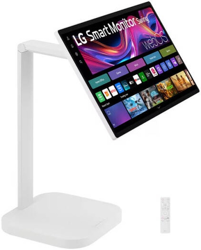 [32U889SA-W] LG Smart Monitor Swing, 32" IPS Display, 4K UHD Resolution, 60Hz Refresh Rate, 5ms (GtG) Response Time, AirPlay 2, Screen Share, Bluetooth, WebOS, White | 32U889SA-W