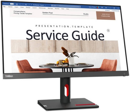 [63DEKAT3UK] Lenovo ThinkVision S24i-30 Monitor, 24" IPS Display, FHD Resolution, 100Hz Refresh Rate, 4ms (Extreme Mode) Response Time, 16.7m Color Support, Anti-Glare Feature, Black | 63DEKAT3UK