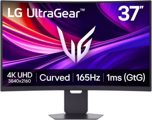 [37G800A-B] LG 37G800A UltraGear Curved Gaming Monitor, 37" VA Display, 4K UHD Resolution, 165Hz Refresh Rate, 1ms (GtG) Response Time, AMD FreeSync Premium Pro, USB-C 65W Power Delivery, Black | 37G800A-B