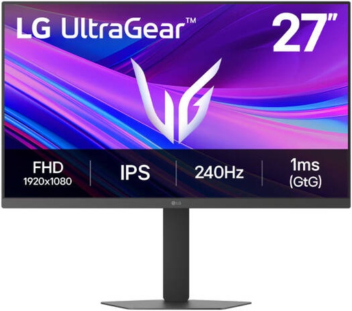 [27G440A-B] LG UltraGear 27G440A Gaming Monitor, 27" IPS Display, FHD Resolution, 240Hz Refresh Rate, 1ms (GtG @ Faster) Response Time, AMD FreeSync Premium & NVIDIA G-Sync Technology, Black | 27G440A-B