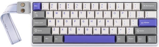 [WIN 60 HE MAX] AULA WIN60 HE MAX, 65% Wired Gasket-mounted Gaming Keyboard with Hall Effect Switch, 68 keys, Magnetic Switches, 8000Hz Polling Rate, RGB Backlight, White Blue | WIN 60 HE MAX