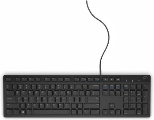 [KB216-BK-ENG-INT] Dell KB216 Multimedia Wired Keyboard, Comfortable, Desk-Centric Design, Chiclet Keys, Hot Keys Function, Plunger Technology, USB Interface, US English Layout, Black | KB216-BK-ENG-INT