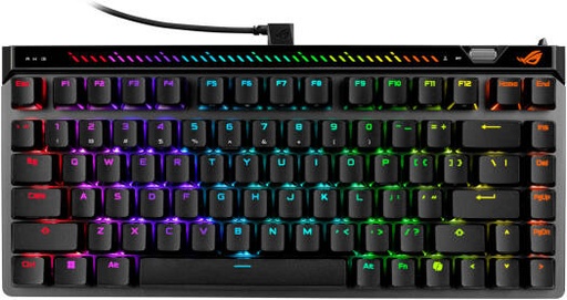 [90MP047H-BKCA00] ASUS ROG Falchion Ace 75 HE Gaming Keyboard, ROG HFX V2 Magnetic Switch, Hot-Swappable, Up to 3.5mm Adjustable Actuation, 6-Layer Dampening, English-Arabic Layout, Black | 90MP047H-BKCA00