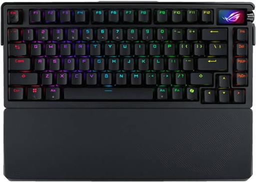 [90MP03MA-BKCA00] ASUS ROG Azoth Extreme Tri-Mode Mechanical Keyboard, NX Snow Switch, Anti-Ghosting, N-Key Rollover, Full-Color OLED Touchscreen, English - Arabic Layout, Black | 90MP03MA-BKCA00