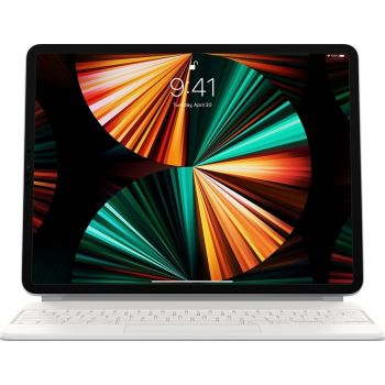 [MJQL3LL/A] Apple MJQL3 Magic Keyboard, For 12.9'' Ipad 2021 3rd to 5th Generation, US English Layout, White | MJQL3LL/A