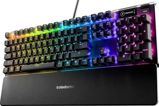 [64532] SteelSeries Apex 5 Gaming Keyboard, Tactile & Clicky (Hybrid Blue), RGB, OLED screen | 64532