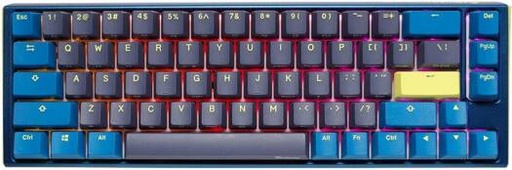 [DKON2167ST-CARPDDBBHHC1] Ducky One 3 Daybreak 65% SF Mechanical Keyboard, Cherry MX Blue Switches, Hot Swappable, RGB, Detachable USB C, Blue | DKON2167ST-CARPDDBBHHC1