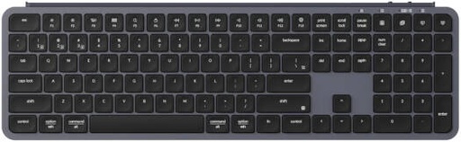 [B6P-K1-AR] Keychron B6 Pro Wireless Keyboard, Full-Size, Ultra-Slim, English-Arabic Layout, Wireless Bluetooth 5.2, 2.4 GHz, 1000 Hz Polling Rate, Space Grey | B6P-K1-AR