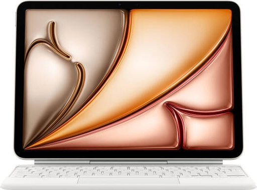 [MDFV4LL/A] Apple Magic Keyboard for 11" iPad Air M3 (US English), Slim and Lightweight White Keyboard with USB-C Port, Multimedia Keys, 1mm Key Travel, Compatible with iPadOS, Lithium-Ion Battery | MDFV4LL/A