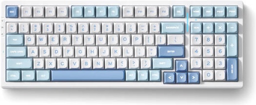 [MC-G98S-2] MCHOSE G98 Pro 98% Mechanical Gaming Keyboard, Flame Orange Switch, 1ms Ultra-Low Latency, Hot-Swappable, PBT Keycaps, N-Key Rollover, Tri-Mode Connectivity, 8000mAh, Blue | MC-G98S-2