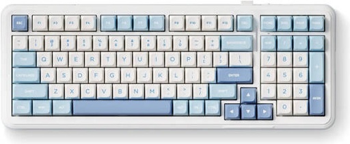 [MC-K99-1A] MCHOSE K99 98% Mechanical Keyboard, Hyacinth Switch, MDA Profile, PBT Double Shot Keycap, Hot-Swappable, N-Key Rollover, RGB LED Lights, Tri-Mode Connectivity, 6000mAh, Sky Blue | MC-K99-1A