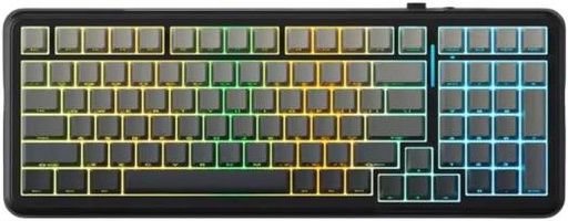 [MC-K87-3] MCHOSE K87 80% Mechanical Keyboard, Hyacinth Switch, Cherry Profiles & PBT Double-Shot Keycaps, Gasket Mount, Hot-Swappable, RGB Wraparound Lights, Tri-Mode Connectivity, Black | MC-K87-3