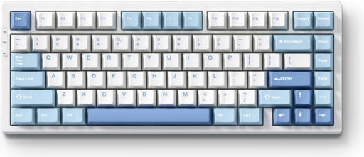 [MC-G75-4] MCHOSE G75 Pro 75% Mechanical Keyboard, Cabbage Tofu Switch, Gasket Mount, Hot-Swappable, Cherry Profiles & PBT Double-Shot, RGB Backlight, Tri-Mode Connection, Blue | MC-G75-4