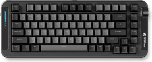 [MC-X75-1A] MCHOSE X75 Wireless 75% Mechanical Keyboard, Hyacinth Switch, PBT Double Shot Keycap, Hot Swappable, N-key Rollover, Tri-Mode Connectivity, 4000mAh, Black | MC-X75-1A