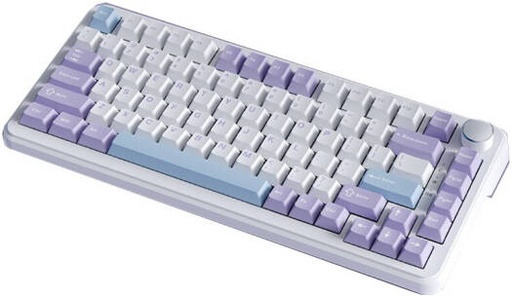 [AK820-Max] Ajazz AK820 Max 75% Mechanical Keyboard, 82 Keys, Fly Fish Switch, South-facing Dynamic RGB Light, Flex-Cut FR4 Plate & Hot-Swappable PCB, Triple Mode Connectivity, 4000mAh, Purple | AK820-Max