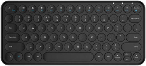 [SKT-P1] SEEKEN Type Wireless Keyboard, Quiet & Responsive Keys, Perfect Stroke Key System, Supports Up To 3 Devices, Ultra-Slim, Lightweight, ABS Material, Bluetooth, 250mAh Battery, Black | SKT-P1