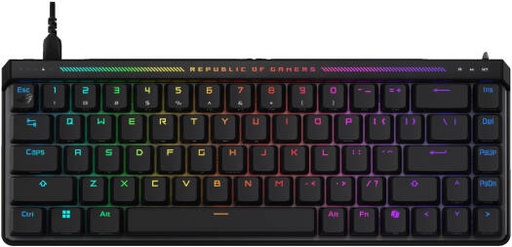 [90MP03VE-BKCA00] ASUS ROG Falchion Ace HFX Wired Mechanical keyboard, HFX Magnetic Switch, Rapid Trigger Toggle, Anti-Ghosting, N-Key Rollover, English - Arabic Layout, Black | 90MP03VE-BKCA00