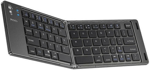 [KB27] Yesido KB27 Ultra Slim Mini Two-Fold Bluetooth Keyboard, Macos Windows iOS Compatibility, 150mAh Battery Capacity, Black | KB27