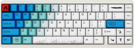[A88A110H0A5A01A073] Varmilo Muse 65 Mechanical Keyboard, Gateron KS-20 White Magnetic HE Switch, PBT, Cherry Profile Keycap, Tri-Mode Connectivity, English Keyboard, Dynamic Keystroke, Summit Design | A88A110H0A5A01A073