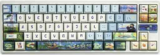[A68A100G6A8A01A063] Varmilo Sword 68 Wireless Mechanical Keyboard, Kailh Prestige Voice Switch, Hot-Swappable, PBT Keycaps, Fully CNC Metal Case, Tri-Mode Connectivity, US QWERTY Layout, Monet | A68A100G6A8A01A063