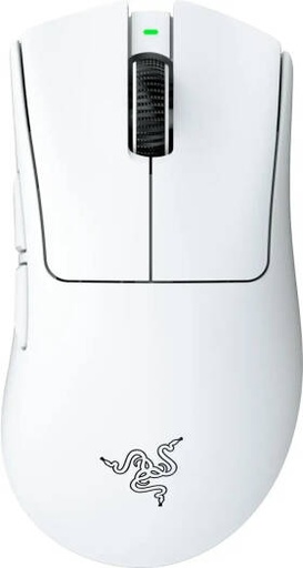 [RZ01-05330200-R3G1] Razer DeathAdder V4 Pro Gaming Mouse, 900 Max Speed IPS, 45,000 Max Sensitivity DPI, Optical Mouse Switches Gen-4, Up to 8000 Hz Polling Rate, 6 Programmable Buttons, White | RZ01-05330200-R3G1