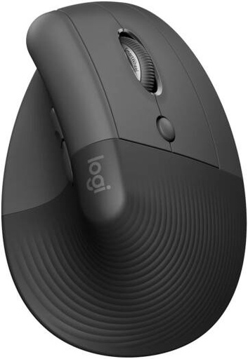 [910-006494] Logitech Lift Vertical Ergonomic Mouse For Business, Logi Bolt USB Receiver, 4000DPI Sensitivity, Multi-OS Compatibility, 10m Range, 2 Yr Battery Life, Quiet Clicks & Smartwheel, Graphite | 910-006494