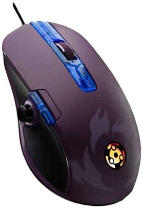 [Madara] Lexip Madara Destruction Mouse Design by Tsume Naruto Shippuden, Collector Edition Mouse, 12000 DPI Optical Sensor, Thumb Joystick, Ceramic Skates, Wired USB Gaming Mouse, Maroon | Madara