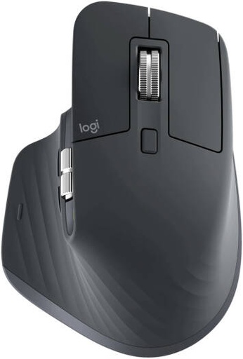 [910-007499] Logitech MX Master 3S Wireless Bluetooth Mouse, 8K DPI Sensor, Quiet Click Buttons, MagSpeed Electromagnetic Scroll Wheel, USB-C Battery, Bluetooth & Logi Bolt Connectivity, Graphite | 910-007499